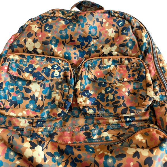 Lug Puddle Jumper Backpack Bag Wildflower Amber Print Packable Bold Colorful - Picture 3 of 13